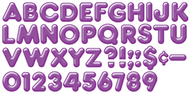 Ready letters 4 inch 3-d purple