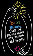 Poster you are valuable 13 x 19  large