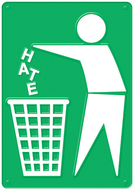 Trash the hate poster