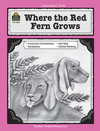 Where the red ferns grow literature  unit