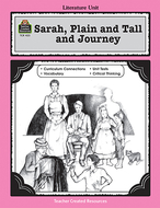 Sarah plain & tall & journey  literature unit