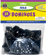 Foam dominoes black