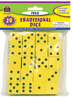 Foam traditional dice
