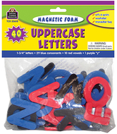 Magnetic foam uppercase letters