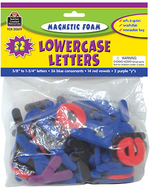 Magnetic foam lowercase letters