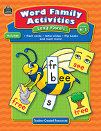 Word family activities long vowels  gr k-1