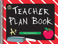 Teacher plan book chalkboard