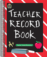 Teacher record book chalkboard