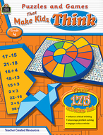 Puzzles and games that make kids  think gr-4