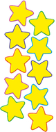 Yellow stars accents