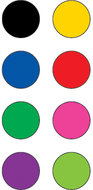 Colorful circles mini stickers