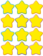 Yellow stars mini accents