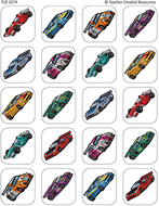 Race cars stickers
