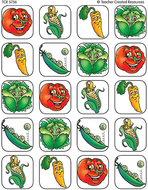 Vegetables stickers 120 stks