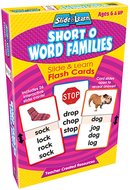 Vowels short o word families slide  & learn flash cards