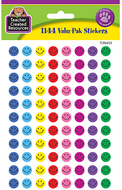 Mini happy face valu-pak stickers