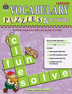 Vocabulary puzzles & activities gr3
