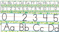 Standard manuscript alphabet and  numbers 0-30