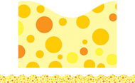 Yellow polka dots scalloped trimmer