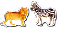 Wild animals of the serengeti  stickers
