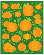 Pumpkins shape stickers 96pk