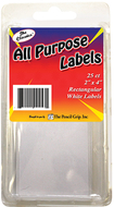 White all purpose 2 x 4 labels 25  ct clamshell