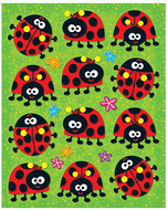 Ladybugs shape stickers 72pk