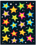 Stars shape stickers 120pk