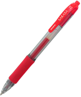 Sarasa 1.0mm red gel retractable  roller ball ink pen