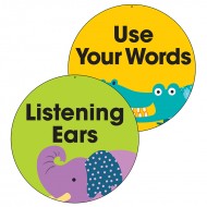Use your words listening ears two  sided decorations