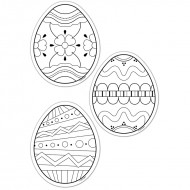 Color me eggs 6in designer cut outs