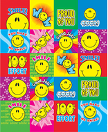 Smiley faces motivational stickers