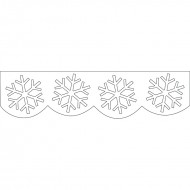 Snowflakes stencil cut jumbo  borders