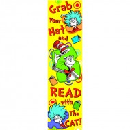 Dr seuss grab your hat vertical  banner
