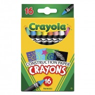 Crayola 16 ct crayons for  construction paper