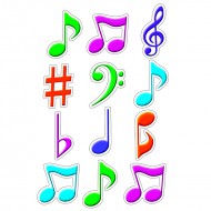 Musical notes mini accents