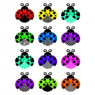 Colorful ladybugs mini accents