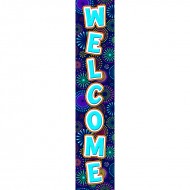 Fireworks welcome banner
