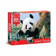 30 pc giant panda cardboard jigsaw