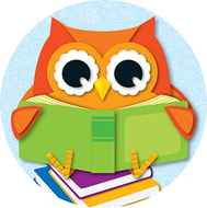 Reading owl two sided decorations