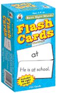 Flash cards basic sight words 6 x 3