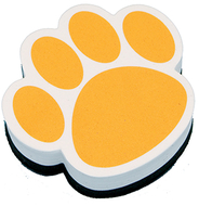 Magnetic whiteboard eraser gold paw