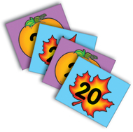 Two-sided calendar cover-ups leaf/  pumpkin