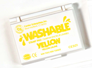 Stamp pad washable yellow