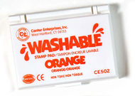 Stamp pad washable orange