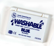 Stamp pad washable blue
