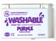 Stamp pad washable purple