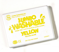 Jumbo stamp pad yellow washable