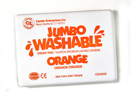 Jumbo stamp pad orange washable