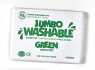 Jumbo stamp pad green washable